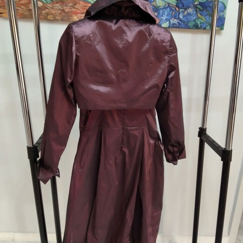 Lucifair evening dress and bolero set chocolate brown and burgundy, excellent condition