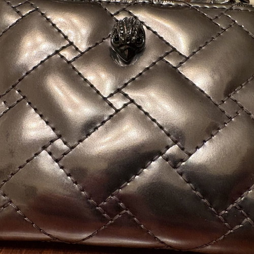 Kurt Geiger women's wallet used, beige lambskin leather