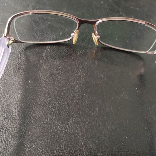 Envy Computer Glasses like new, purple and silver frame, blue light filter