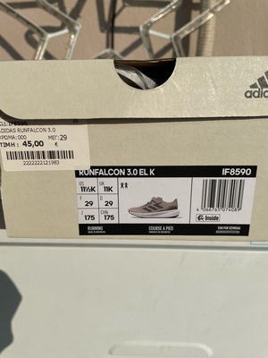 Adidas Runfalcon 3.0 kids shoes new, size 29, beige