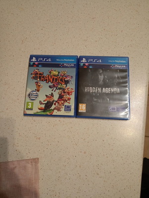 Frantics and Hidden Agenda PS4 like new