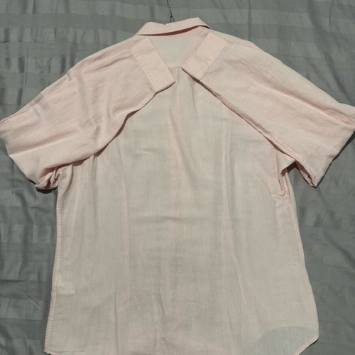 Zara Man shirt pink XL slim fit linen-look like new