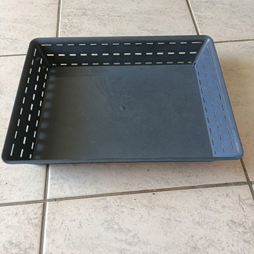 Plastic storage basket Jumbo like new, anthracite