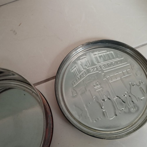 Metal Collectible Box Jacobsens Bakery's with Vintage Embossed Lid