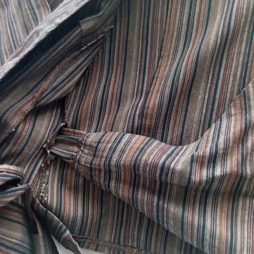 Striped wrap shirt like new, size S