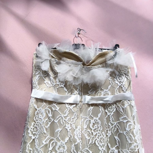 Maxi mermaid dress Shein new, white lace -  8,00 - Vendora.cy