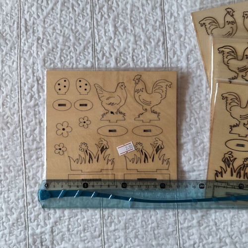 Easter wooden craft elements new