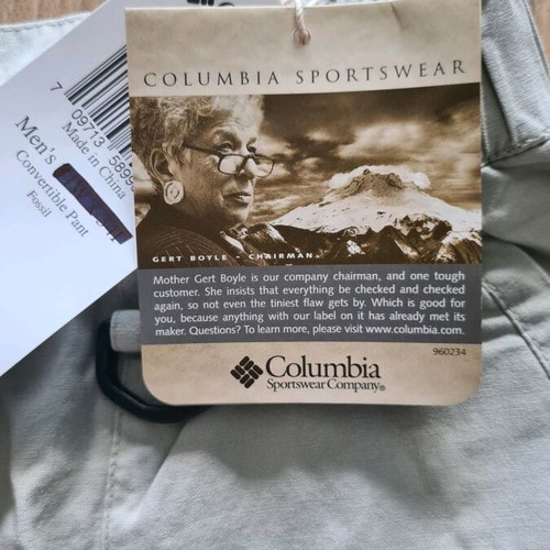 Columbia Y2K cargo pants new, size 50 Large, white-beige
