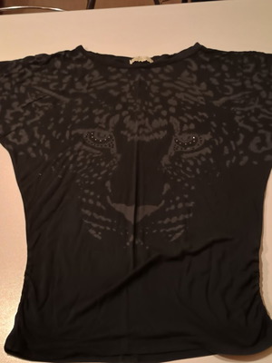 Tshirt NoM used with tiger design, size M, black