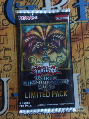 Yu-Gi-Oh! World Championship 2025 Limited Pack σφραγισμένο booster