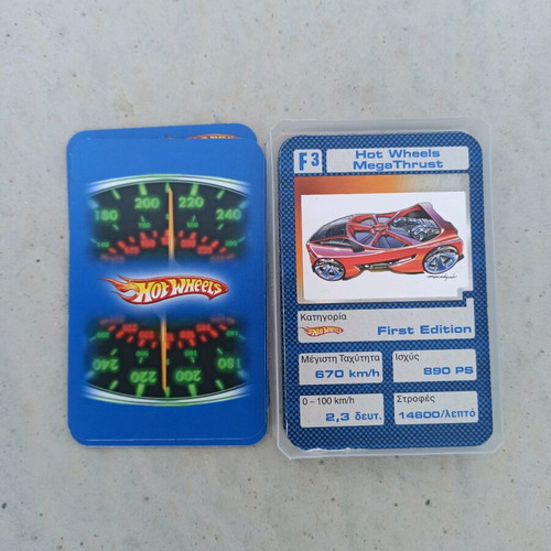 Hot Wheels trump cards collection 1 like new
