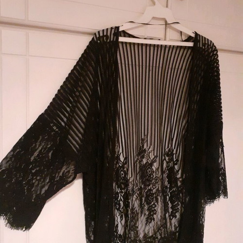 Lace tunic black Pink Woman like new, size S