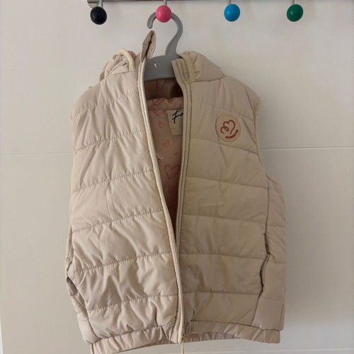Alouette sleeveless jacket like new, size 98 cm, beige, 3 years