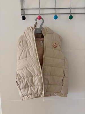 Alouette sleeveless jacket like new, size 98 cm, beige, 3 years