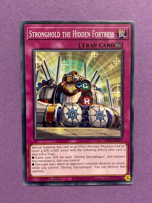 Yu-Gi-Oh card Stronghold the Hidden Fortress like new