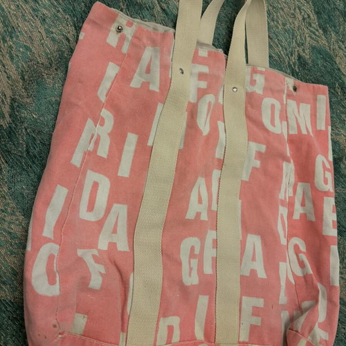 Beach bag shoulder type used, pink