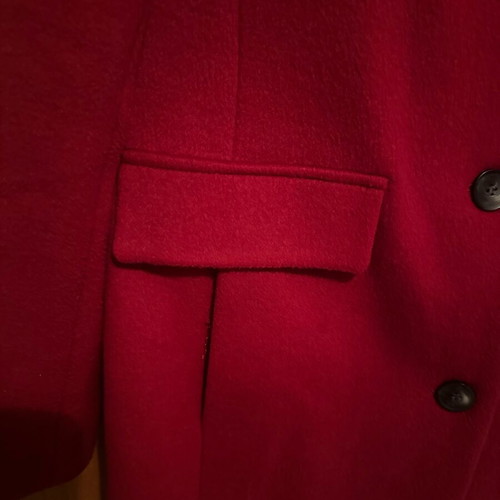 DKNY red coat size XS like new with buttons