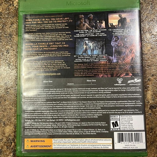 The Walking Dead The Telltale Series A New Frontier Season Pass Disc Xbox One like new
