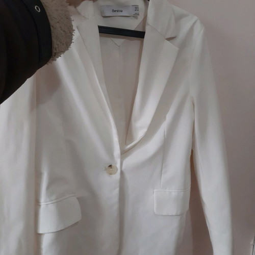 Bershka white blazer like new, size S