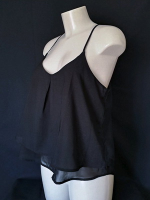 Terranova black sleeveless top size L like new