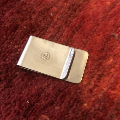 Money clip collectible vintage used, silver, steel
