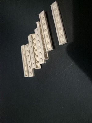 Lego 1x6 tile white, like new, set of 8 pieces