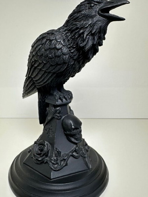 Alchemy Gothic candle holder, black resin, 17cm