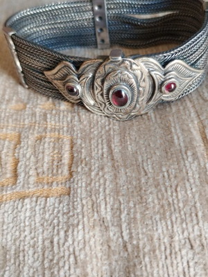 Silver bracelet with Granada stone new traditional