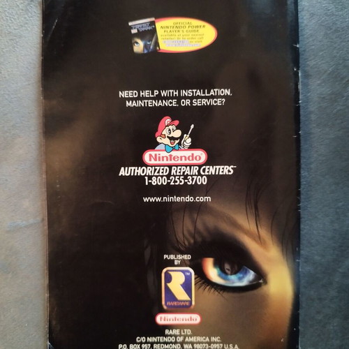 Nintendo N64 Perfect Dark instruction booklet used