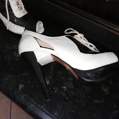 L.A.M.B. high heels used, 12cm heel, white size 39