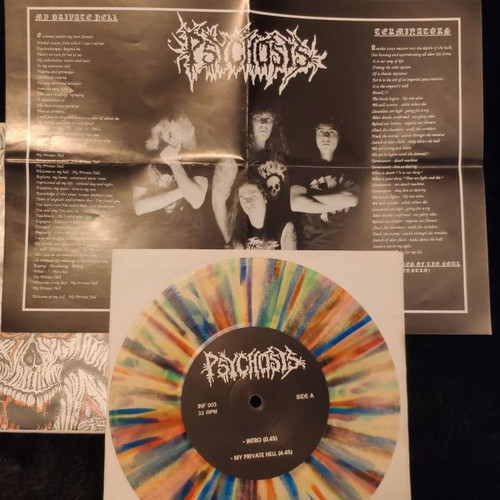 Singles 7'' μεταχειρισμένα: Psychosis My Private Hell πολύχρωμο, Excavation μαύρο