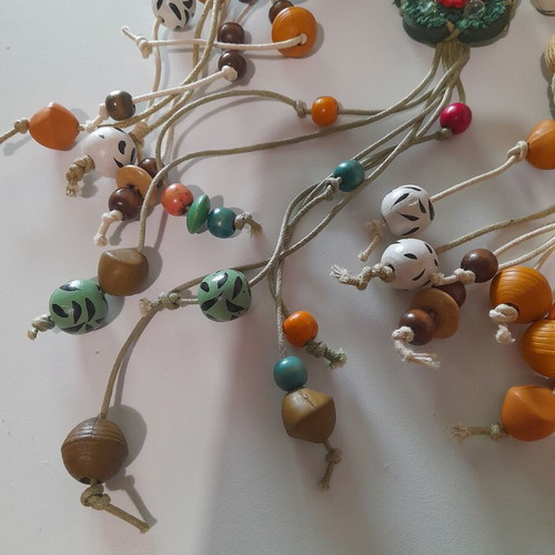 Boho handmade necklaces new, pack of 5 colorful