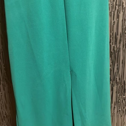 Zara women's elastic fitted dress used, green
