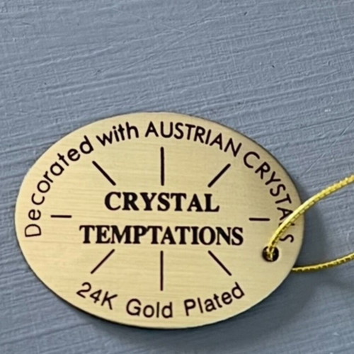 Gold plated 24K decoration with Austrian crystals Crystal temptations