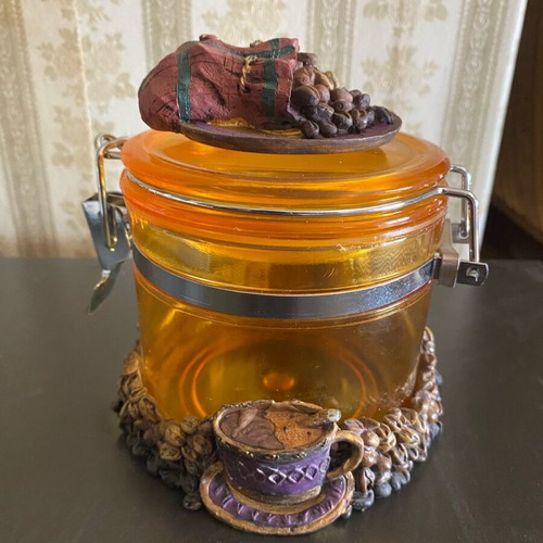 Coffee jar used with coffee theme