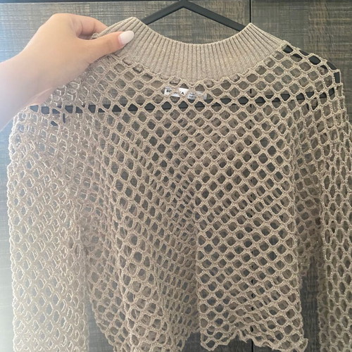 Bershka top new, beige, size S