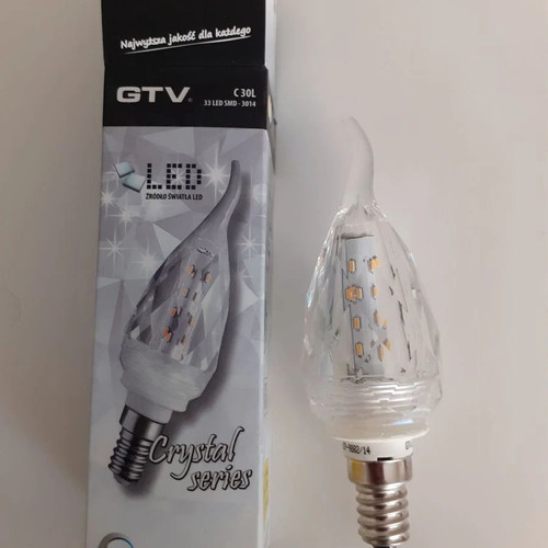 Λάμπες LED Φλόγα 3W Θερμό Λευκό E14 πακέτο 10 καινούργιες
