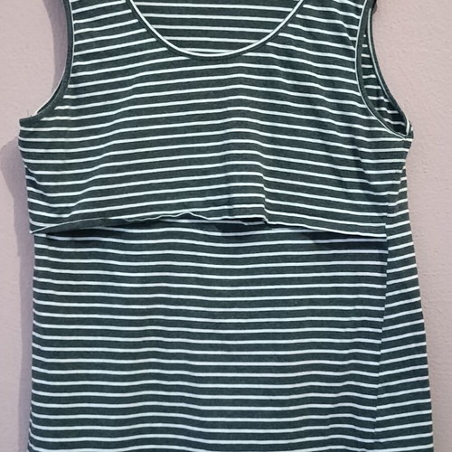 Nursing tank top new, sleeveless, white and gray, sizes XL and XXL