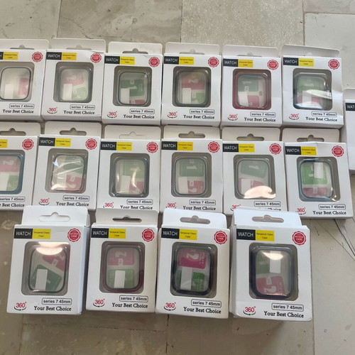 Apple Watch 45mm Tempered Glass Cases Bundle 29 Colors with 2 Gifts new