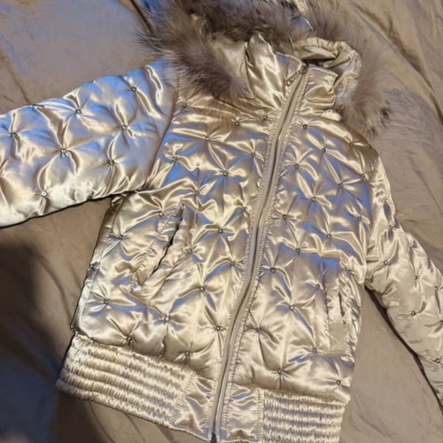 Gold jacket like new with rhinestones, size S