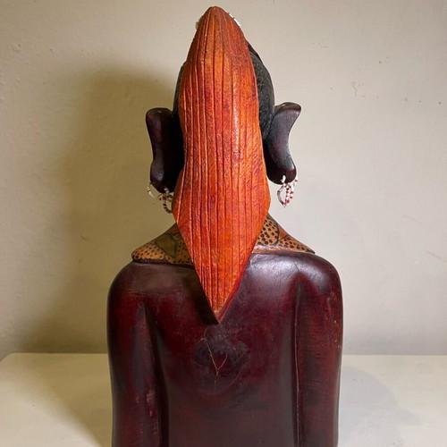 African Statue used, handmade with minor defect