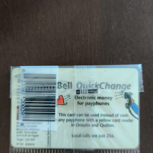 Canada phone card closed new