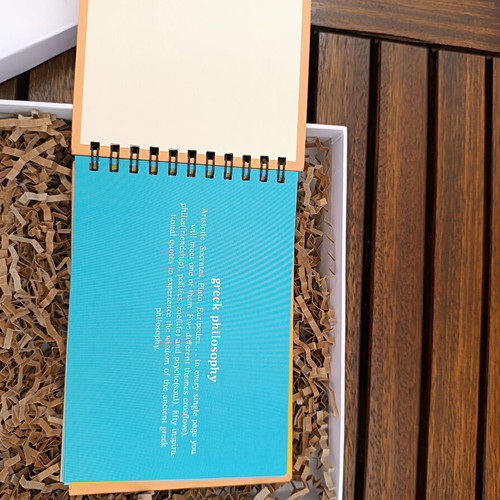 Notebook and pen gift set with Greek philosophers new