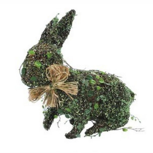 Decorative floor animals new with green foliage, set of 3 pieces