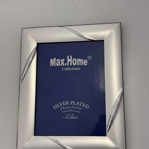 Max.Home ασημένια επάργυρη κορνίζα φωτογραφίας 15x20 εκ.
