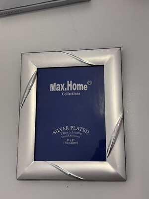 Max.Home ασημένια κορνίζα φωτογραφίας 15x20εκ