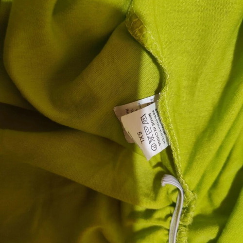 Women's blouse lime green 3XL like new, cold shoulder