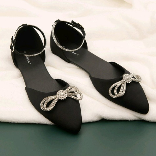 Sinsay Ballet Flats New Black Size 37