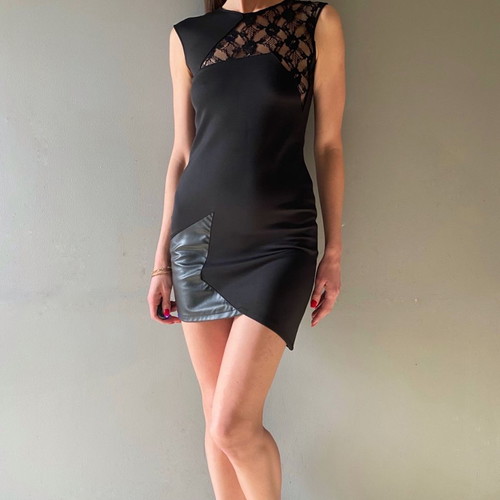 Guess dress black new, cocktail celebrity style