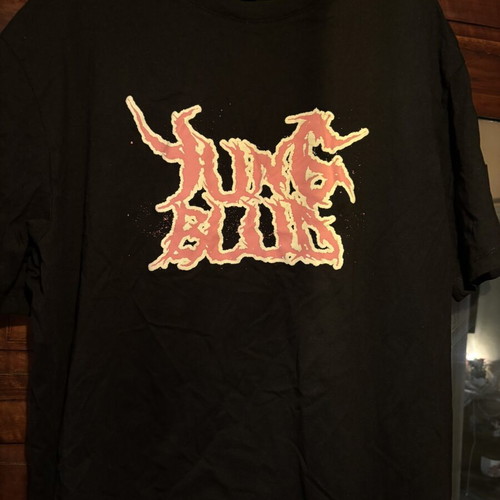 Bershka T-shirt with Yungblud artist print, used, size S, black